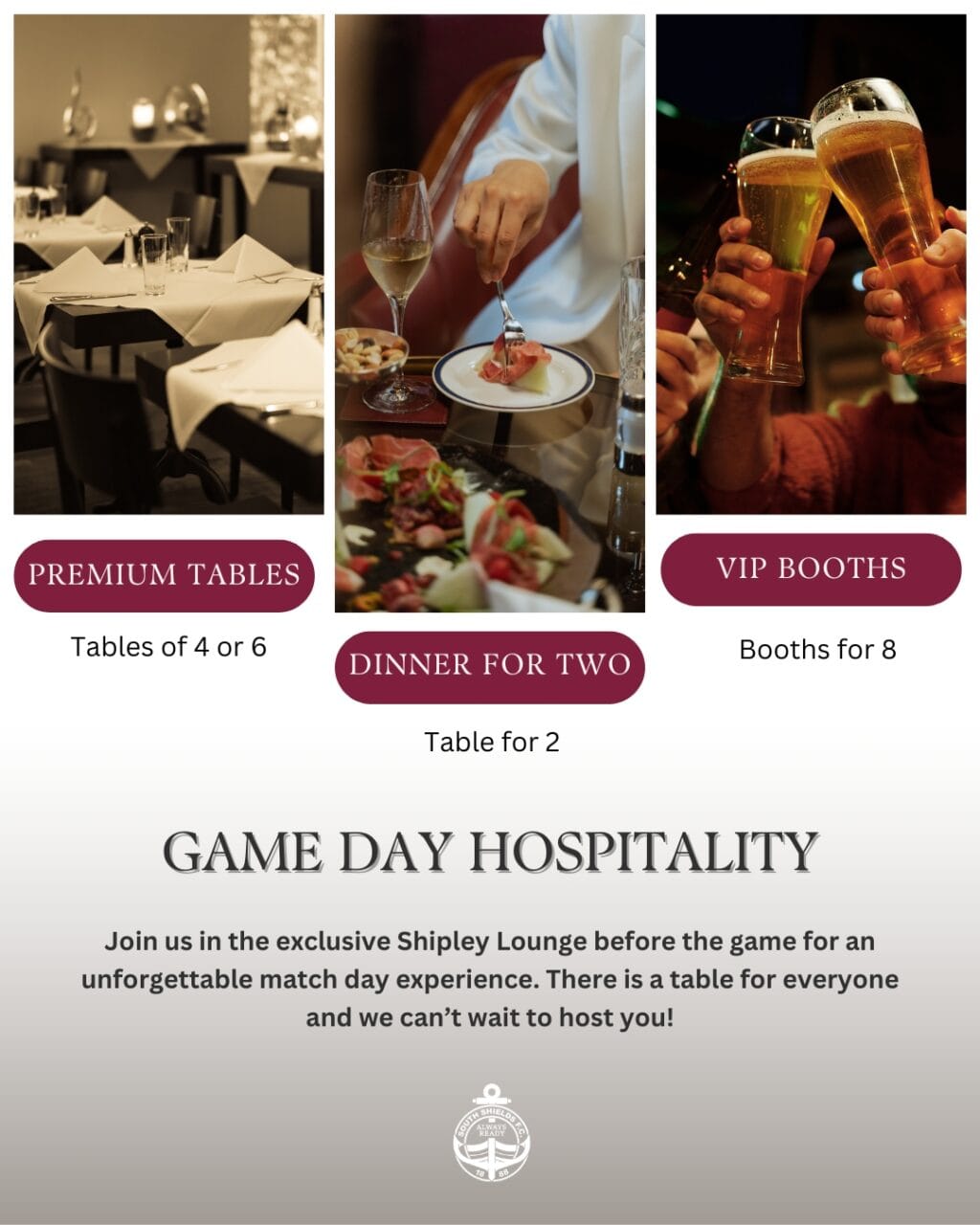 Experience Match Day in Style at The Shipley Lounge!
