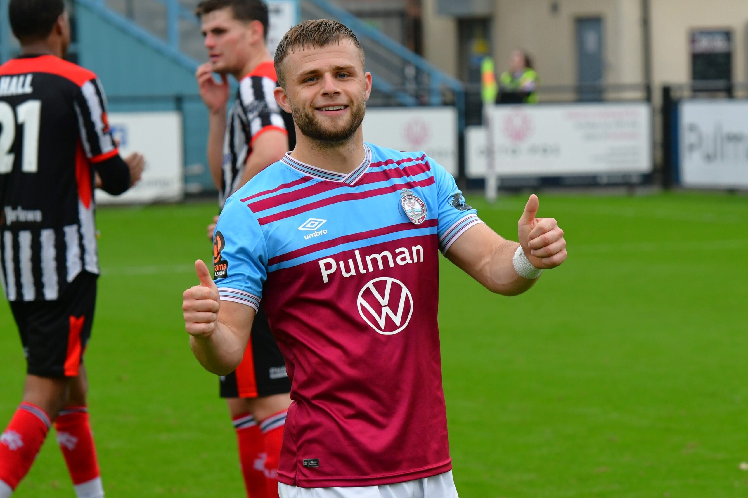 Sam Hodgson joins Blyth Spartans on a permanent basis.