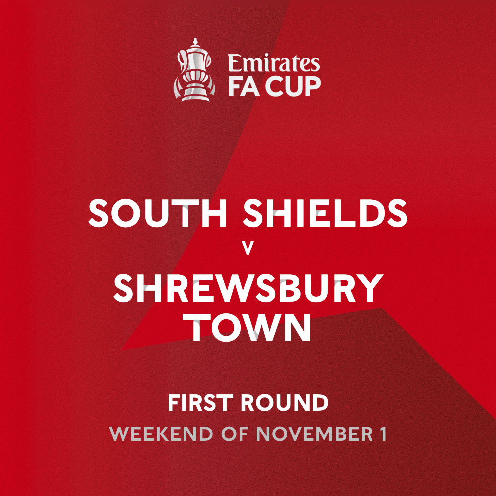 SHIELDS DRAW Shrewsbury Town IN THE FA CUP FIRST ROUND