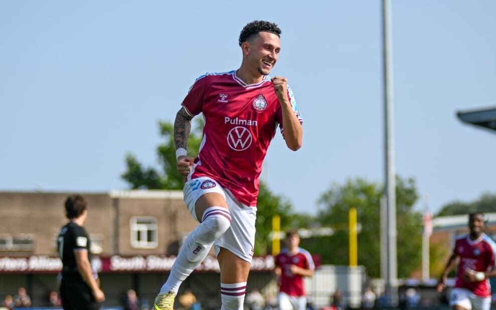 10 men South Shields held to 1-1 draw against Merthyr Town